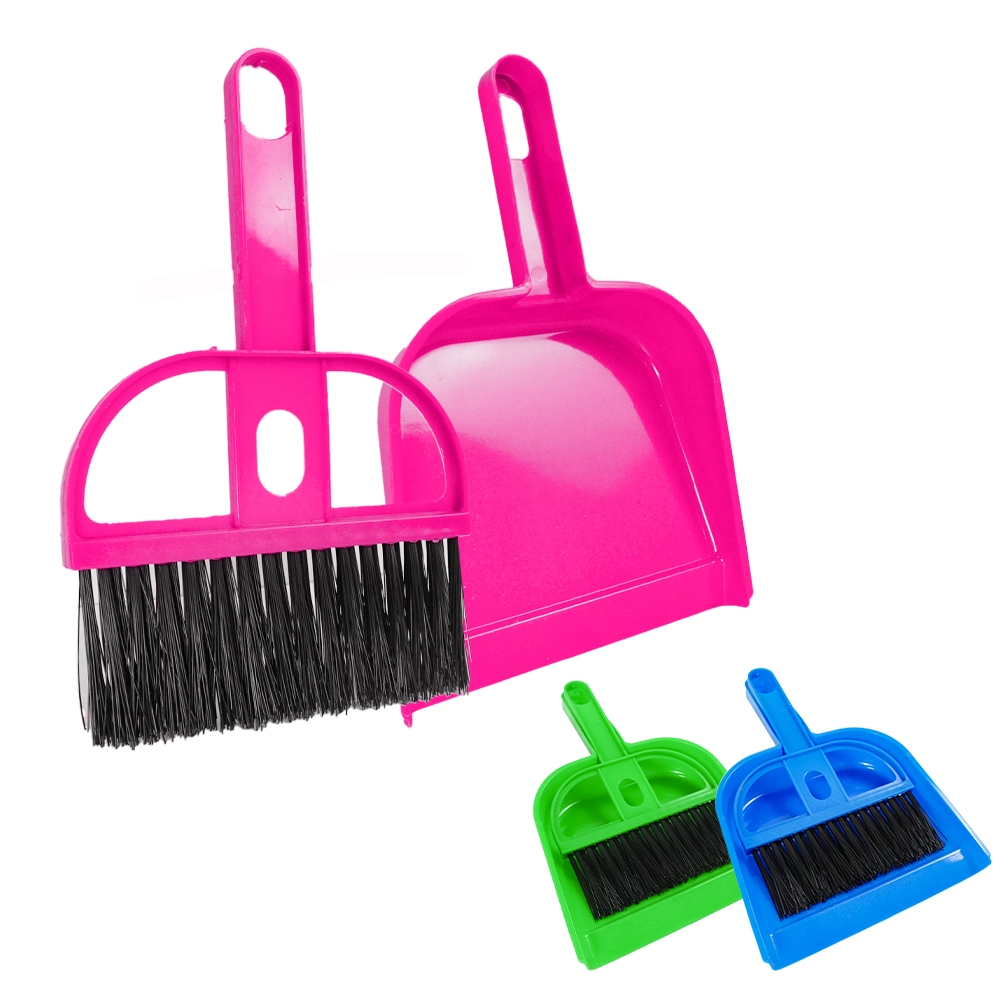 Kit Mini Pá e Vassoura Multiuso