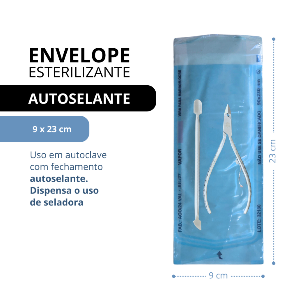 Detalhes do 600 Unidades Envelope Selante Esterilização Alicate Autoclave 9x23cm Papel Grau Cirúrgico