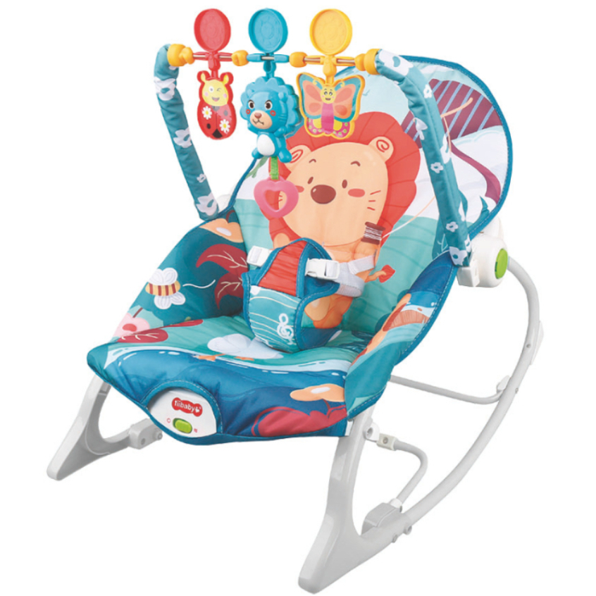 Cadeira de Balanço e Descanso da Zippy Toys com Vibração Suave e Musical P/ seu bebê