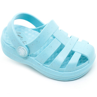 Sandália Babuche Papete Chinelo Infantil Plugt MeninO Pop Leve Confortável Macio Básico Fibras Naturais Azul Claro em Oferta na Shopee