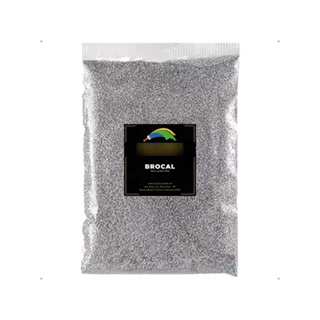Glitter (brocal) metalizado prata para tintas e artesanato e decoração 100g Brilho em Oferta na Shopee