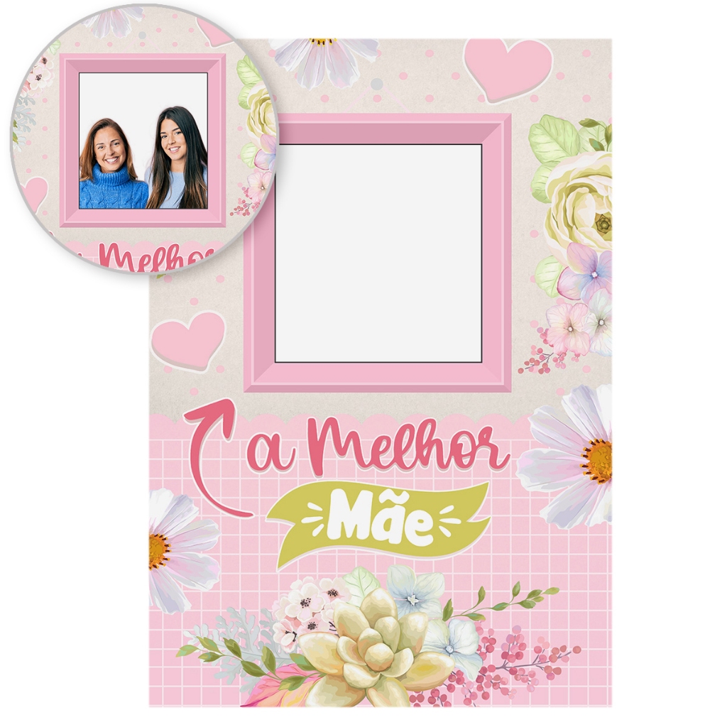 Painel Retangular Decoração Dia Das Mães para Foto Vazado Interativo Sublimado Em Tecido 1,50x2,20 em Oferta na Shopee