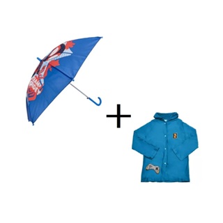 Guarda Chuva Infantil Homem Aranha + Capa De Chuva Infantil Menino em Oferta na Shopee