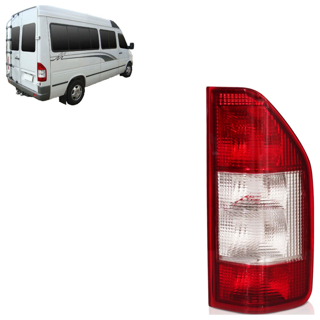 Lanterna Traseira Sprinter 2003 2004 2005 2006 2007 2008 2009 Tricolor Lente Estriada Acrilico em Oferta na Shopee