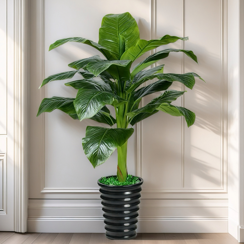 15 folhas grande árvore artificial decoração para casa/paisagismo ao ar livre em Oferta na Shopee