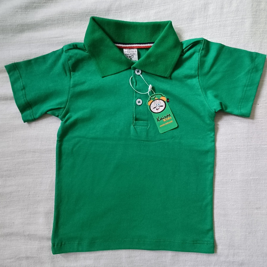 Camisas Gola Pólo Várias Cores tamanho 1 a 10 anos em Oferta na Shopee