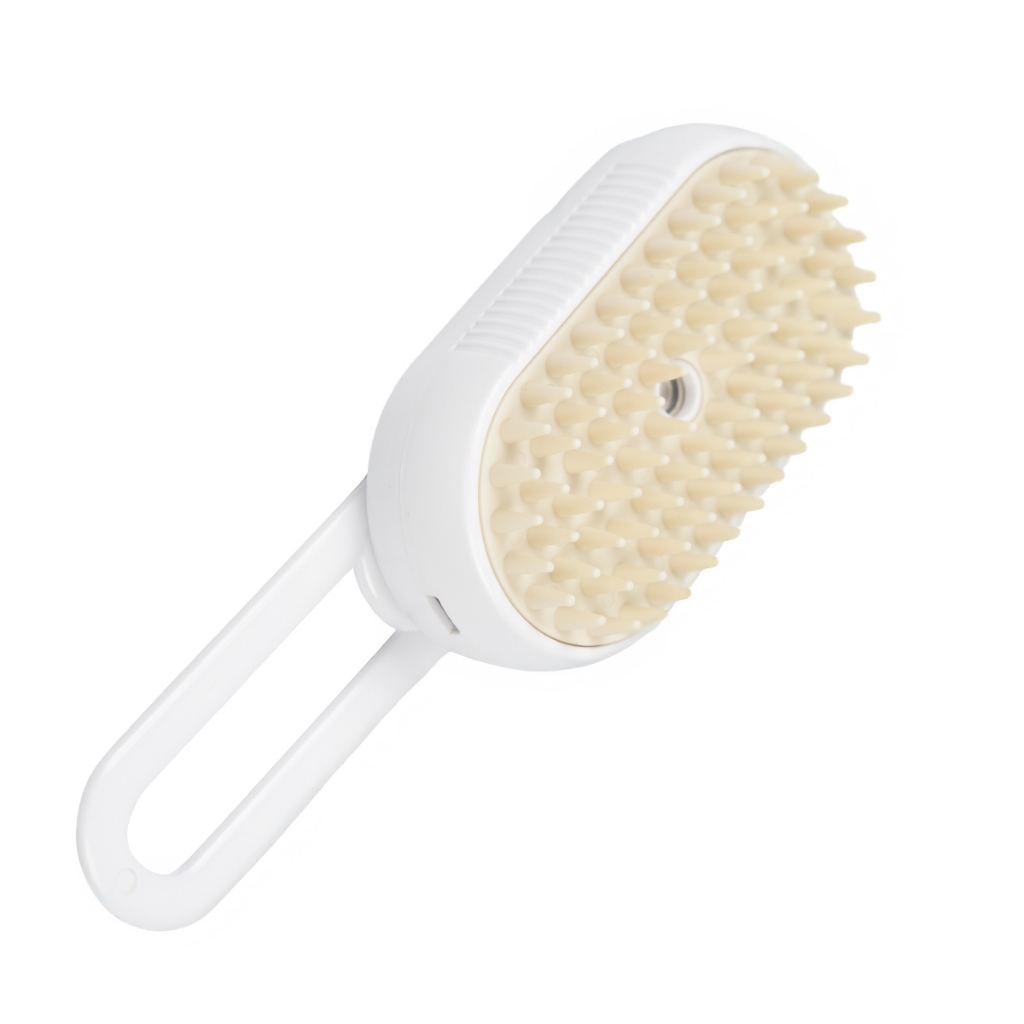 Escova A Vapor Para Gatos Cães 3 Em 1 Escovas Elétricas De Pêlos Pentes De Massagem Animais De Estimação Remoção