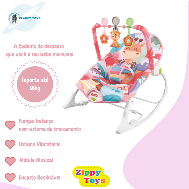 Cadeira de Balanço e Descanso Zippy Toys — foto 5