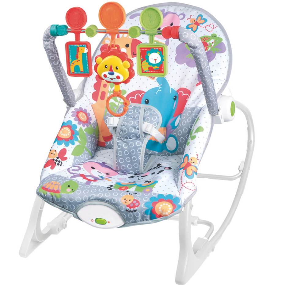 Cadeira de Balanço e Descanso com Sons Musicas e Vibrações suaves da Zippy Toys Conforto e Segurança