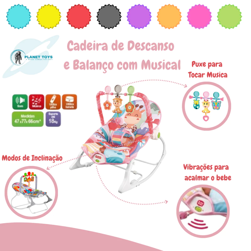 Cadeira de Balanço e Descanso Zippy Toys — foto 2