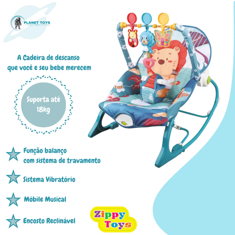 Cadeira de Balanço e Descanso Zippy Toys — foto 3