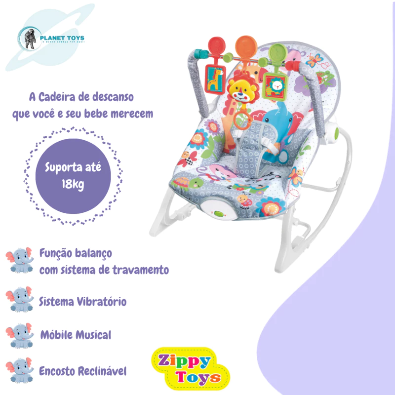 Cadeira de Balanço e Descanso Zippy Toys — foto 4