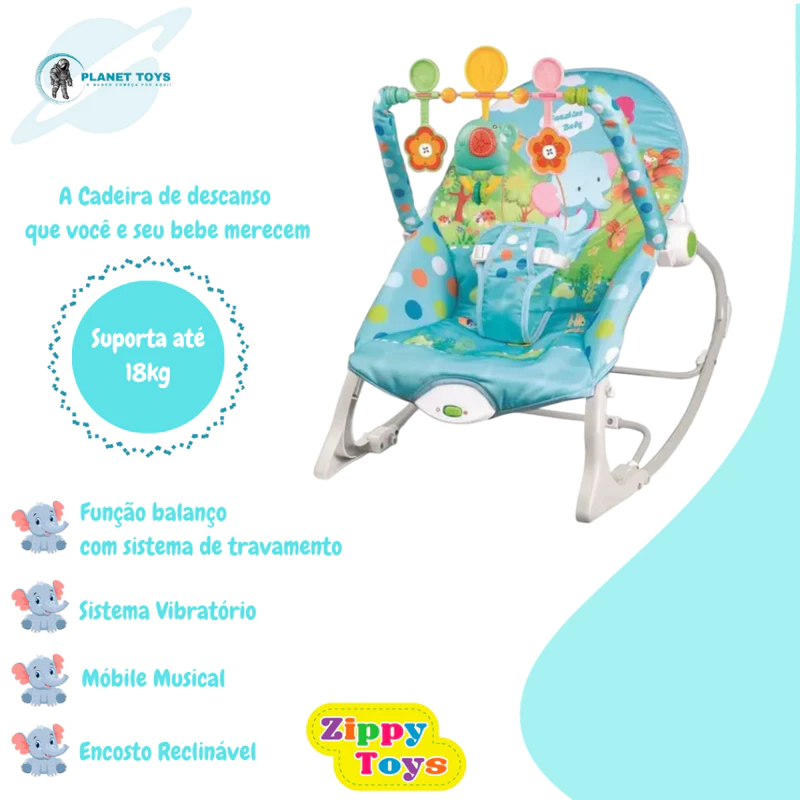Cadeira de Balanço e Descanso Zippy Toys — foto 6