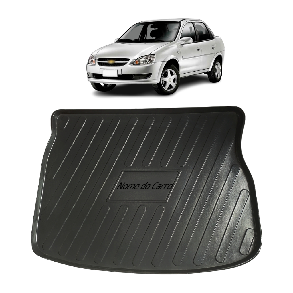 Tapete Bandeja Protetor de Porta Malas Corsa G1 Sedan/Corsa G1 Classic - 1996 a 2016 -  Impermeável