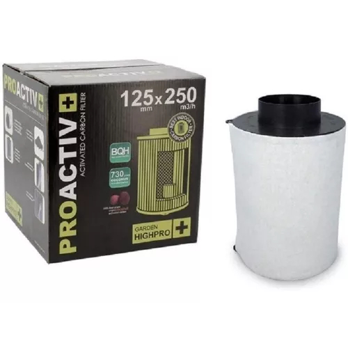 Filtro De Carvão Ativado Pro-Activ 125mm  Exaustor Cultivo Indoor Grow Pronta Entrega