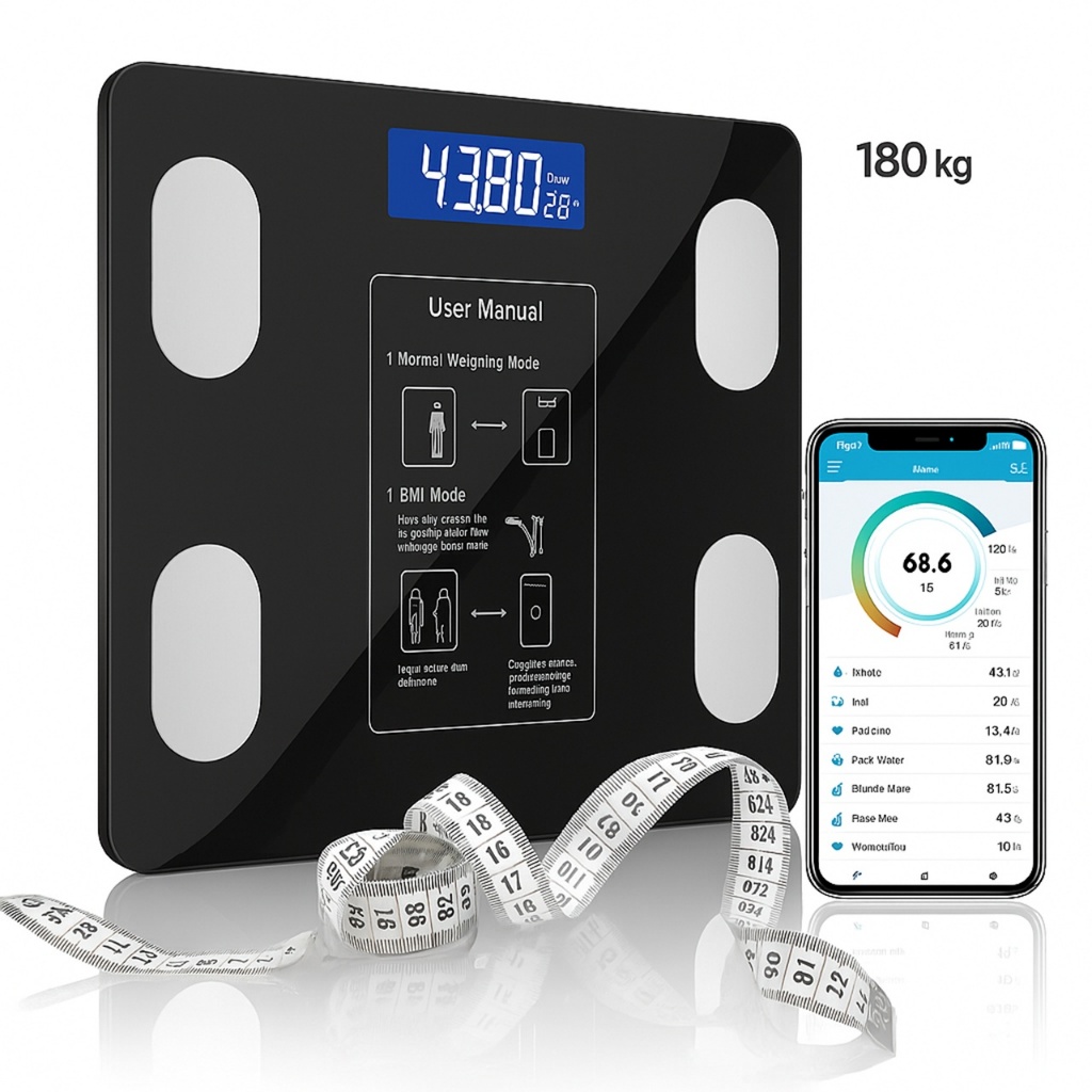 Balança Digital Bioimpedância Com Bluetooth Aplicativo Peso Analisador Corporal Gordura 180kg em Oferta na Shopee