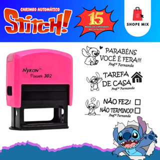 Carimbo Nykon Automático Linha Stitch Personalizado - Carimbo Pedagógico Personalizado em Oferta na Shopee