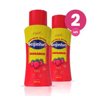 Kit 2 Sabonete Íntimo Feminino Morango Beijinhos Proteção e Frescor 200ml Belkit em Oferta na Shopee