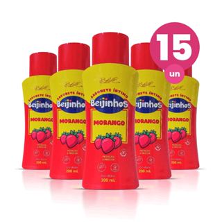 Kit 15 Sabonete Íntimo Feminino Morango Beijinhos Proteção e Frescor 200ml Belkit em Oferta na Shopee