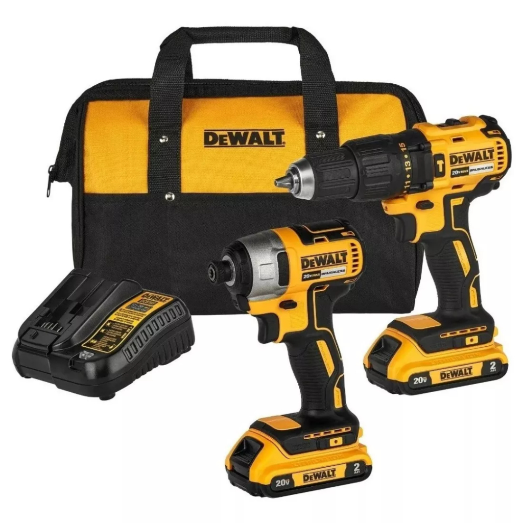 Combo Furadeira de Impacto Dcd7781 + Parafusadeira Dcf7871 + Bolsa Dewalt