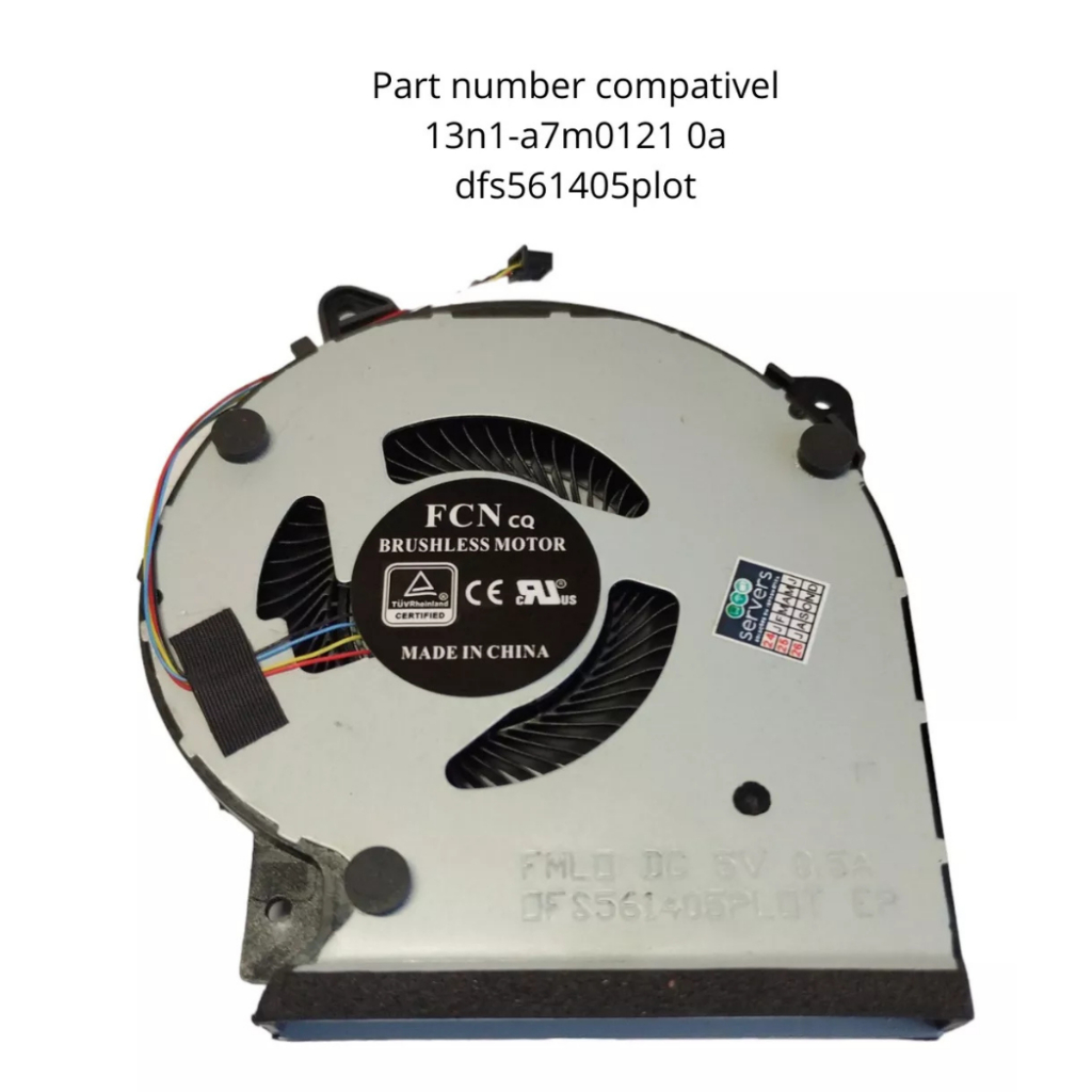 Cooler Fan Ventoinha Para Notebook Asus X409fa X409fb X409ma