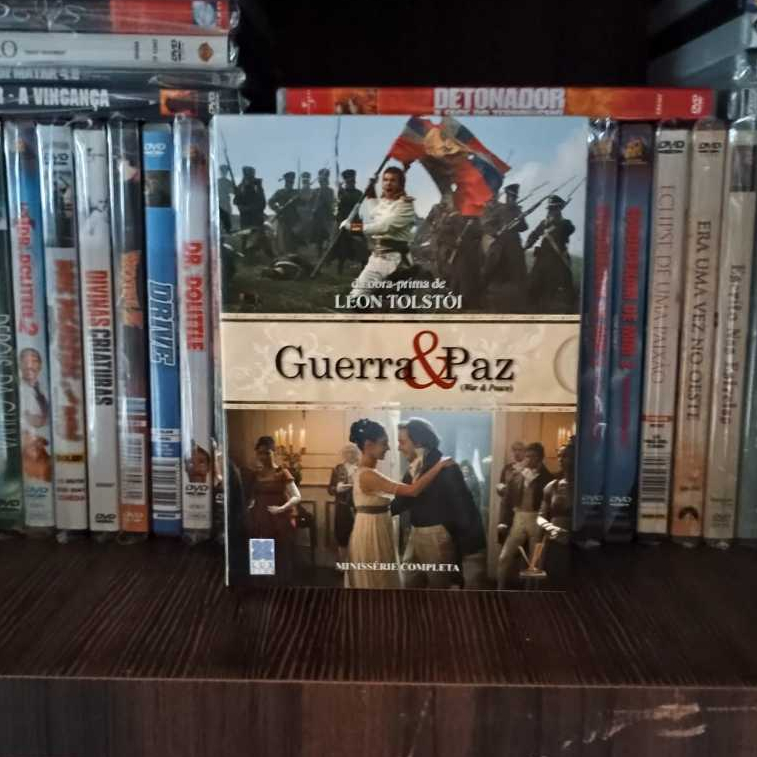 BOX DVD MINISSÉRIE COMPLETA - GUERRA E PAZ - 4 DISCOS (NOVO/LEGENDADO)