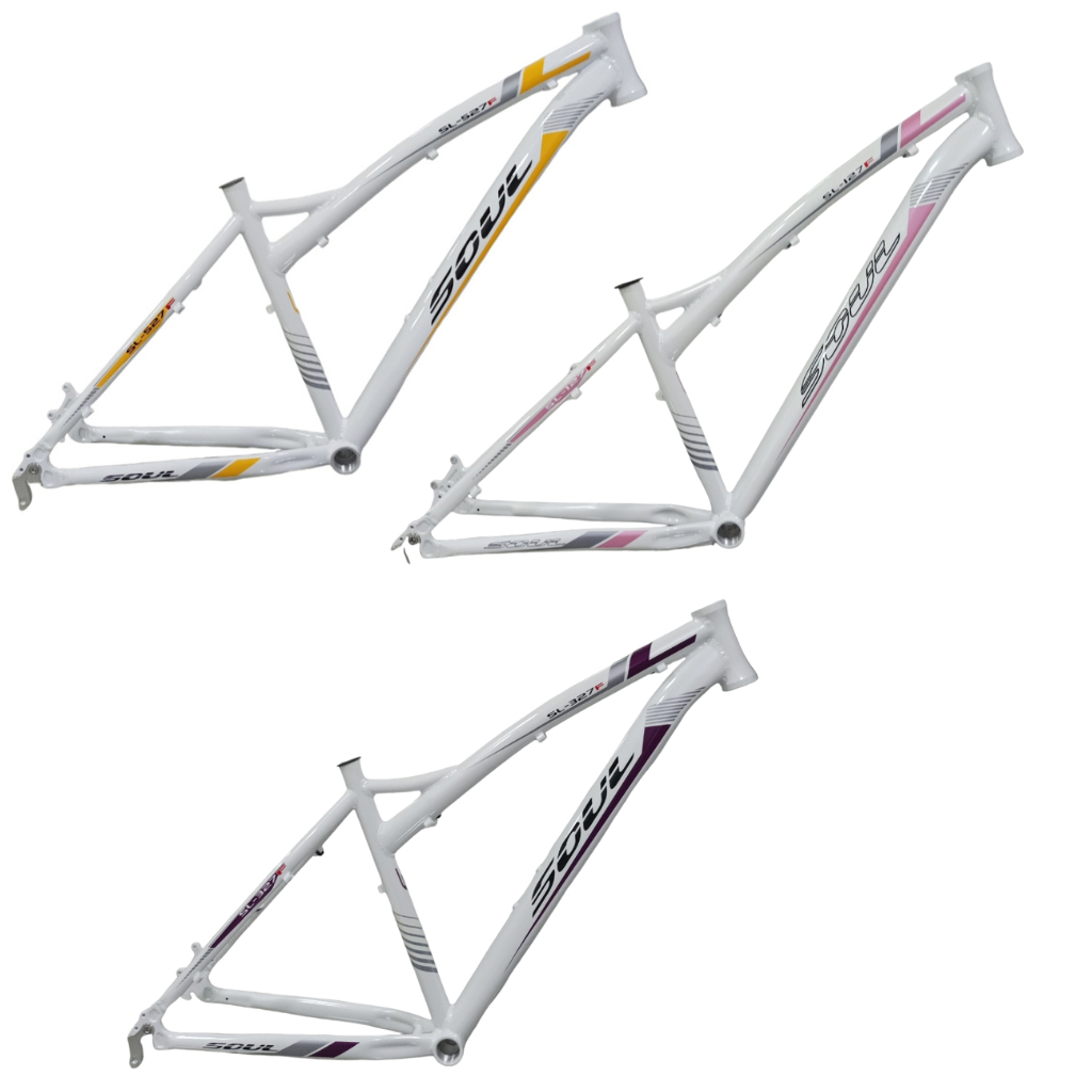 Quadro Soul Bicicleta Bike Alumínio Mtb Aro 29 Soul Urbana Feminino Freio Disco Tam 15 e 17