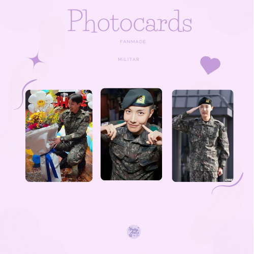 Kit Photocards fanmade J-Hope Militar / exercito/ BTS