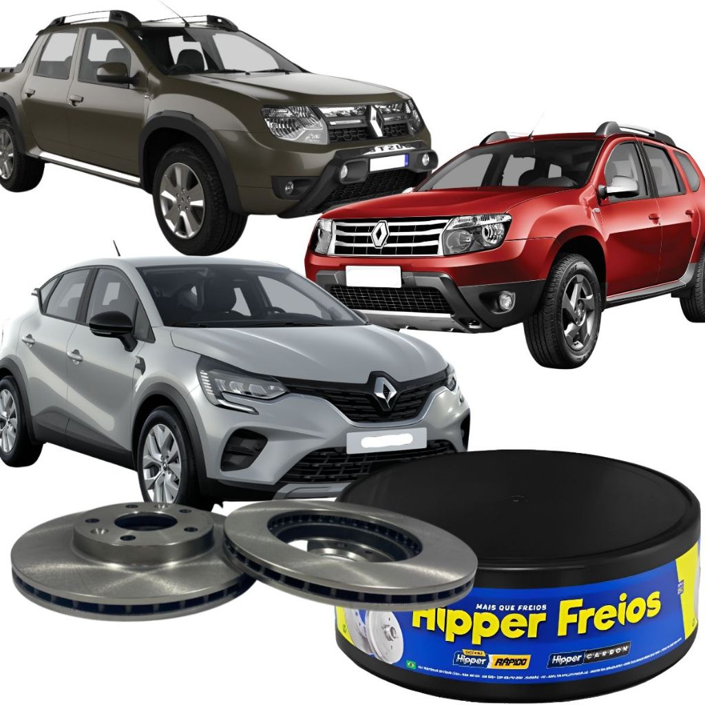 Par Disco Freio Dianteiro Ventilado Captur Duster Oroch em Oferta na Shopee
