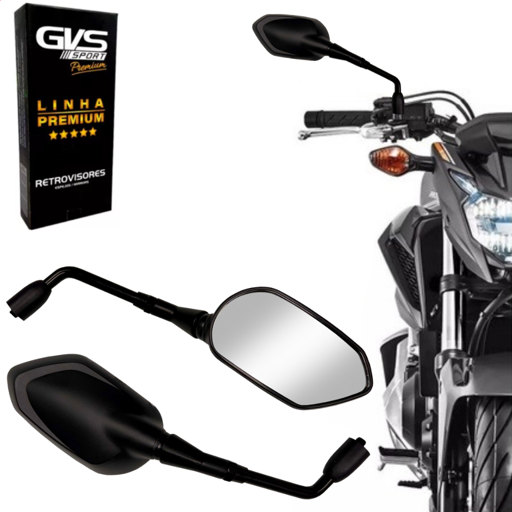 Retrovisor Modelo Tiger Sport 660 Gvs Premium Lente Convexa em Oferta na Shopee