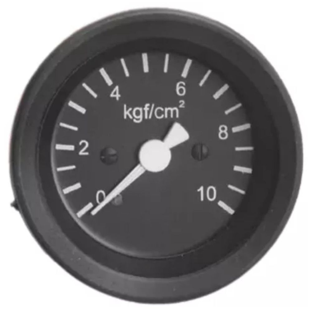 Manômetro Mecânico Pressão do Óleo 0-10 KFG/CM2 60mm Cor:Preto