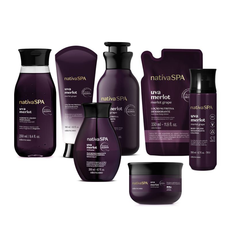 Linha Nativa Spa Uva Merlot Boticário (Itens Avulsos)