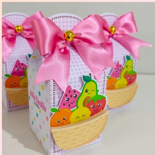 kit 15,20,30 mimos personalizados Caixinhas para Aniversario LEMBRANCINHA DE FERSTA TEMA:FRUTINHAS / cod.310.