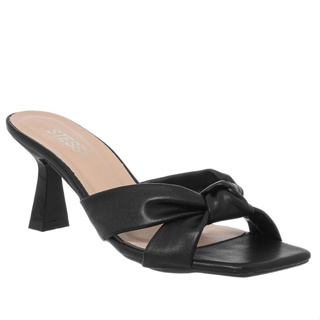 Sandália Feminina Tamanco Stessy Salto Taça Em Nó Várias Cores Primavera Verão Promoção em Oferta na Shopee