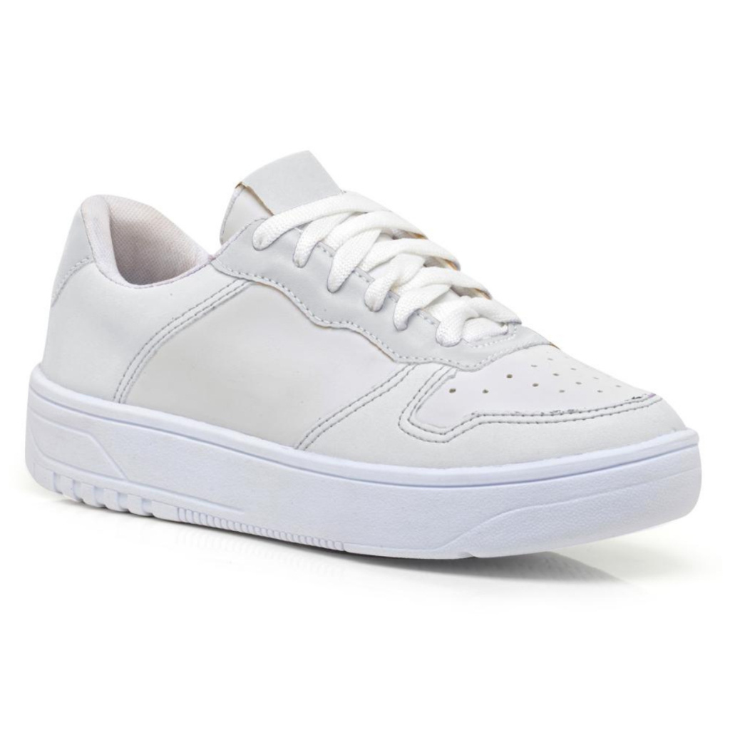 Tênis Feminino de Trabalho Casual Básico Branco Confortável Feminino Leve em Oferta na Shopee