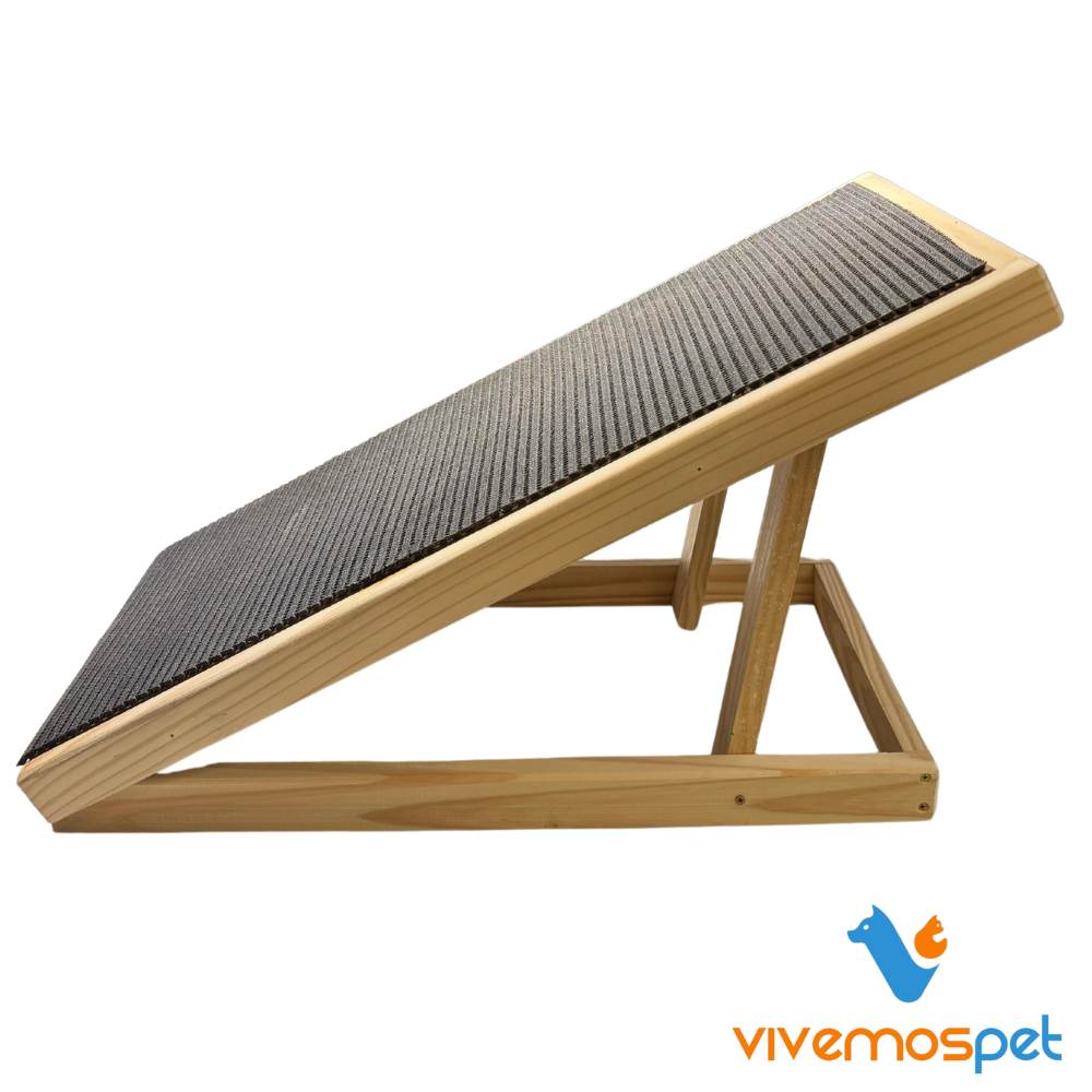 Rampa Pet Cachorro Gato com Tapete Antiderrapante para Subir na Cama e Sofá