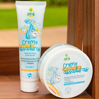 Creme Pomada Preventivo de Assaduras Pote Bisnaga Bebê Verdi Natural em Oferta na Shopee