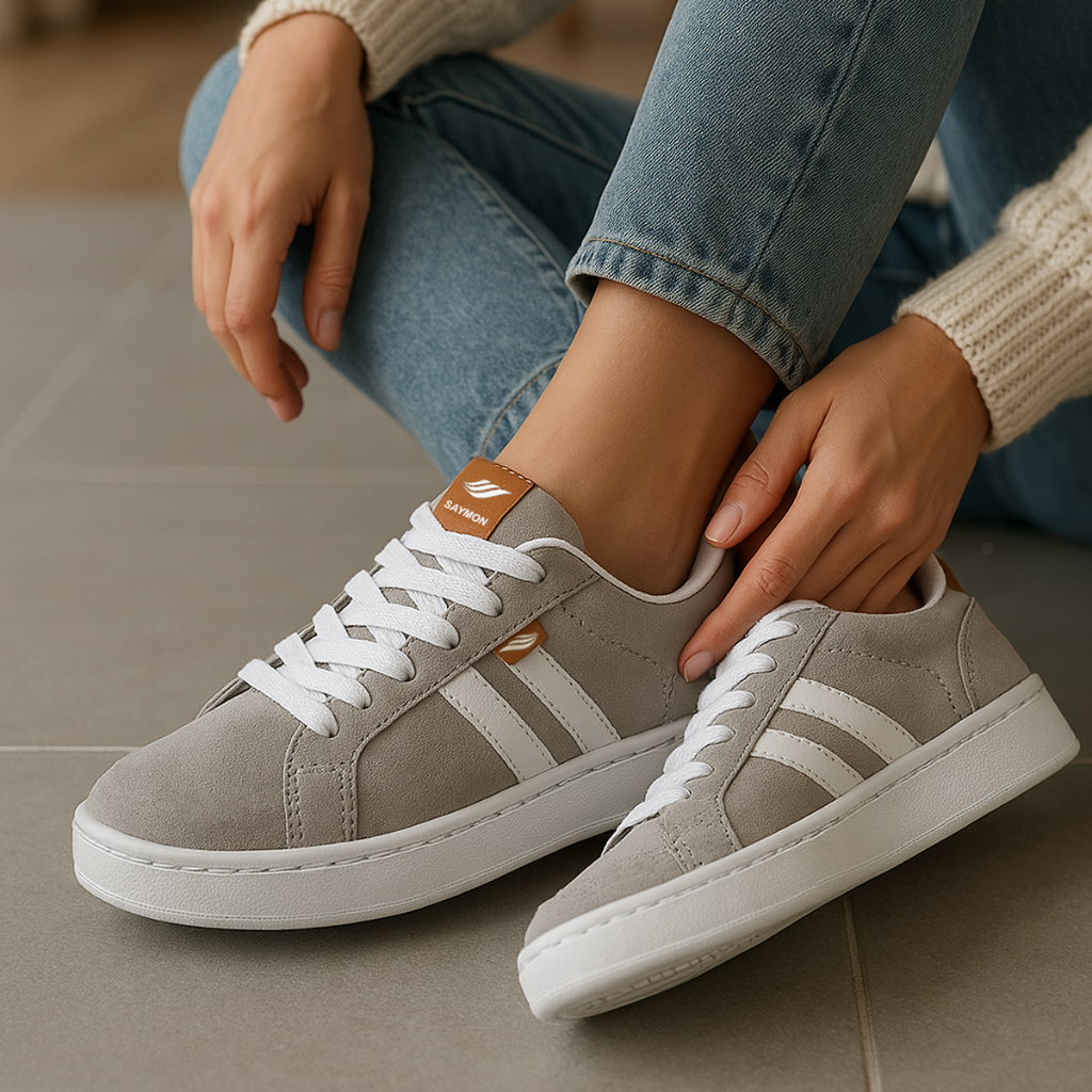 Tênis Casual Feminino Camp Saymon Adulto Sapato Basico Lançamento Tendencia Add