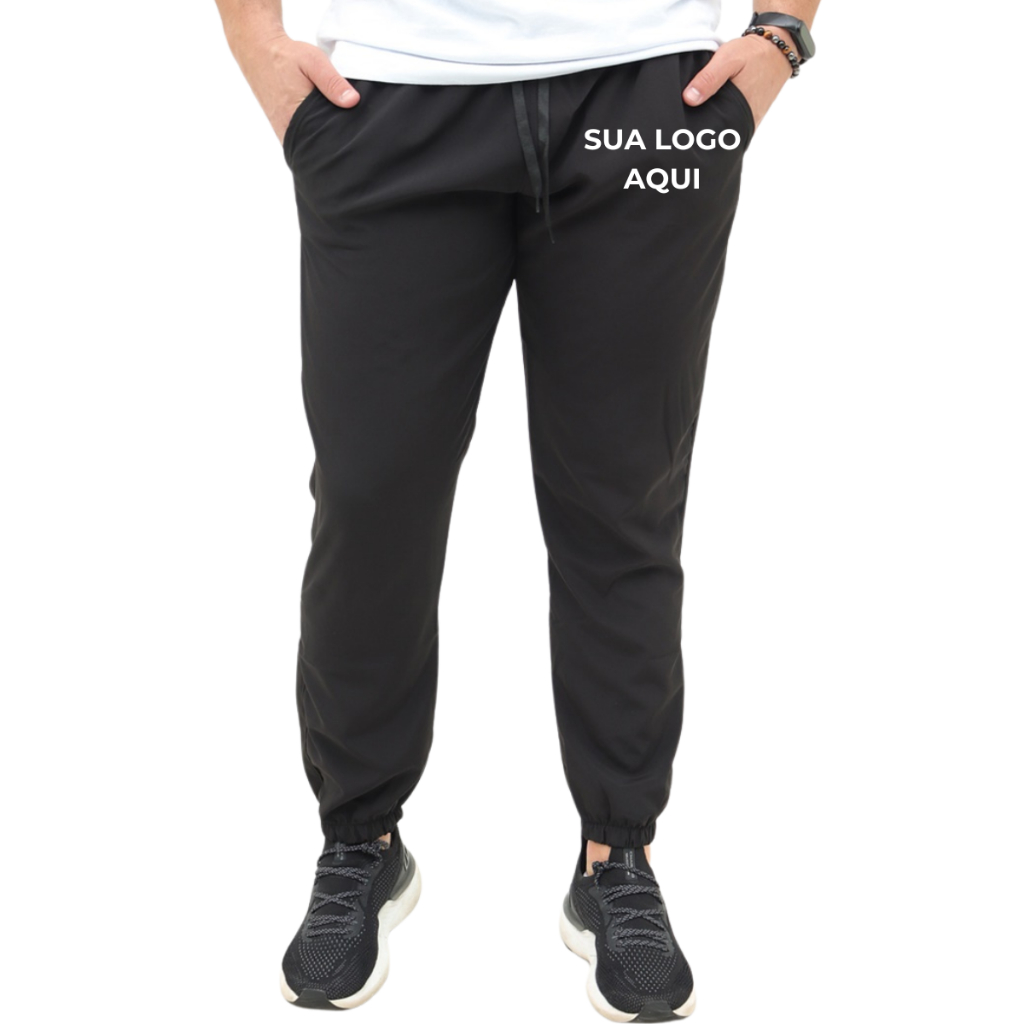 Calça Moletom Personalizada Masculina Agasalho Treino Oferta