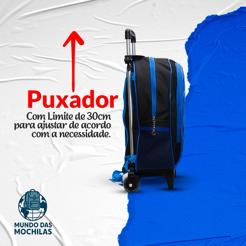 KIT Mochila+Lancheira+estoujo Infantil Patrulha Canina - REFORÇADA