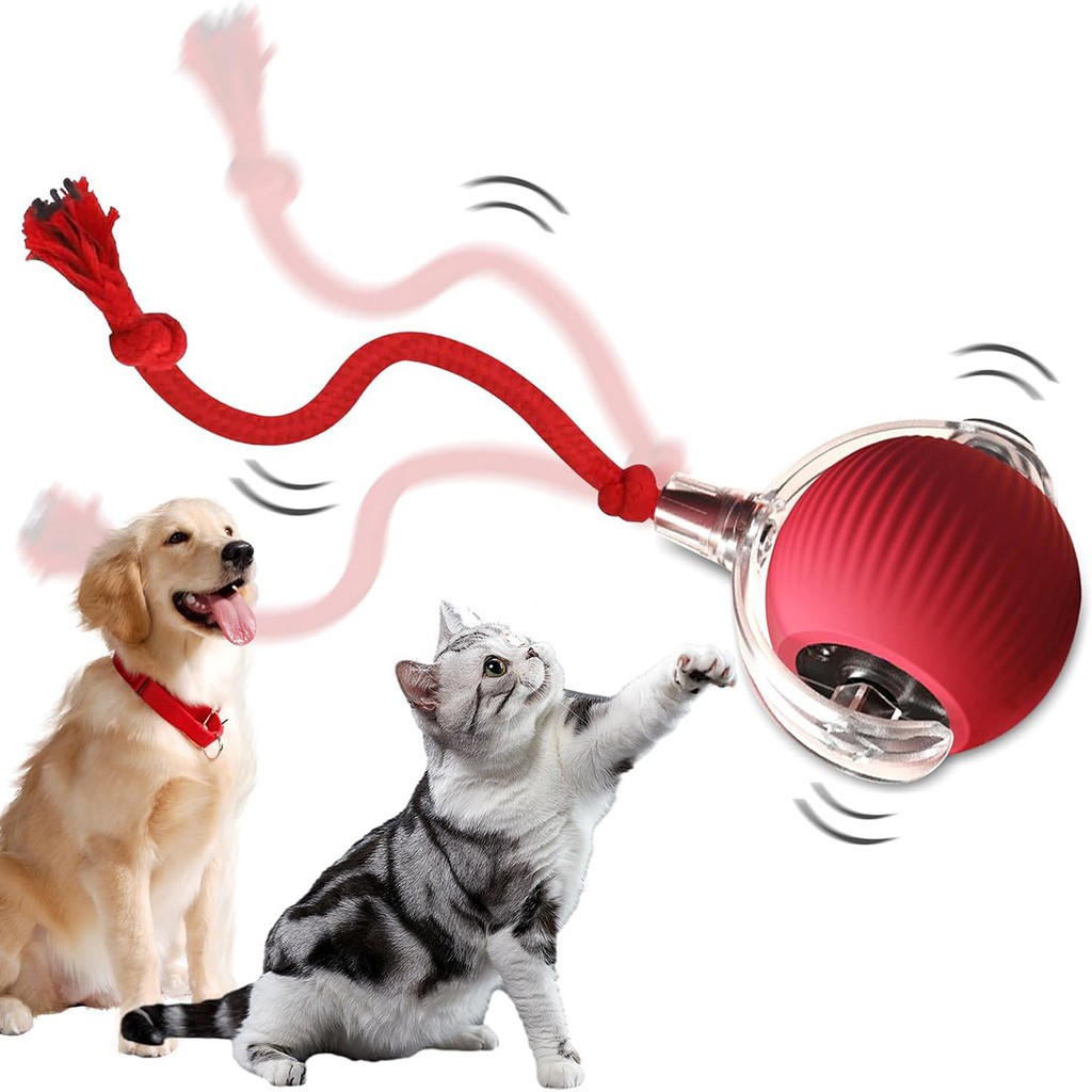 Bolinha Interativa Para Gato Pets Cachorro Bola Elétrica Automática Brinquedos Animais Estimação Recarregável USB