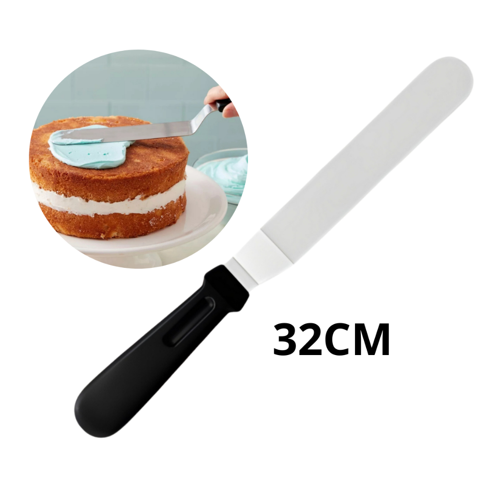 Espátula Angular Inox 32cm Confeitar Alisar Bolo Torta Confeiteiro Cozinha Cupcake  Decorar Enfeitar
