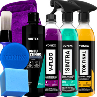 Kit Shampoo V-Floc Cera Tok Final Limpador Sintra Fast Vonixx Pretinho Vintex
