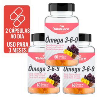 Kit Ômega 3 6 9 Vitamina E - 180 Cápsulas, óleo de semente de uva, óleo de linhaça e óleo de prímula em Oferta na Shopee
