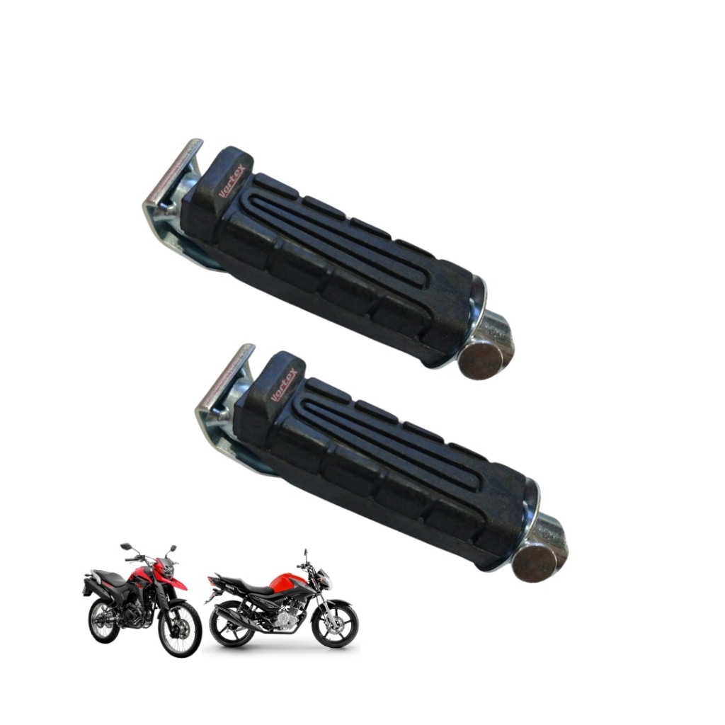 Pedaleira Traseira Yamaha Ybr Xtz 125 Completa Par Vortex
