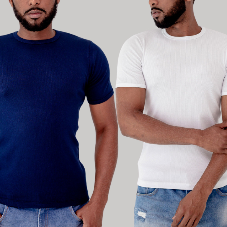 Camisa Canelada Slim Justa ao Corpo Estilo Americano em Oferta na Shopee