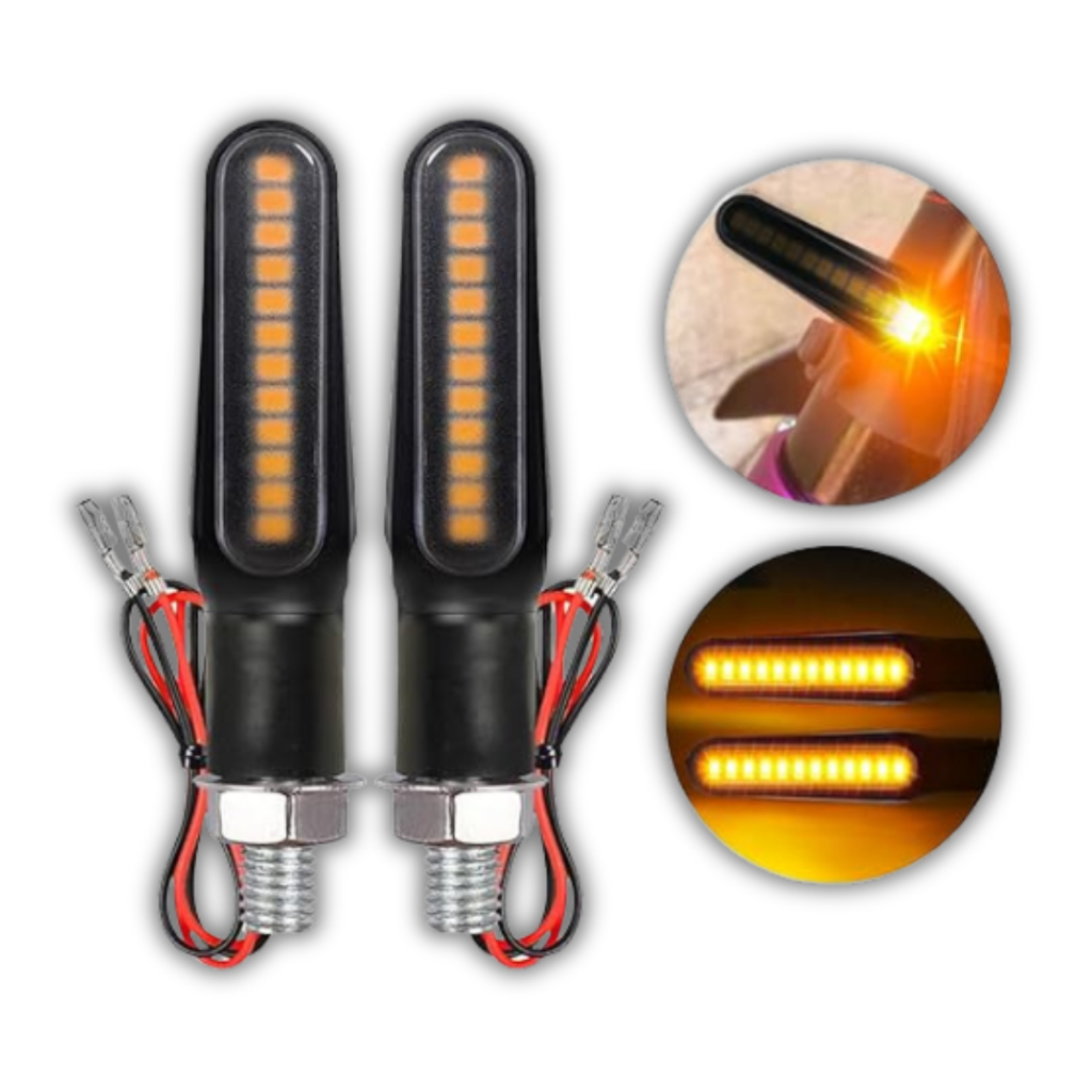 Pisca seta sequencial de led para moto universal Honda Twister Yamaha Suzuki Dafra Bmw