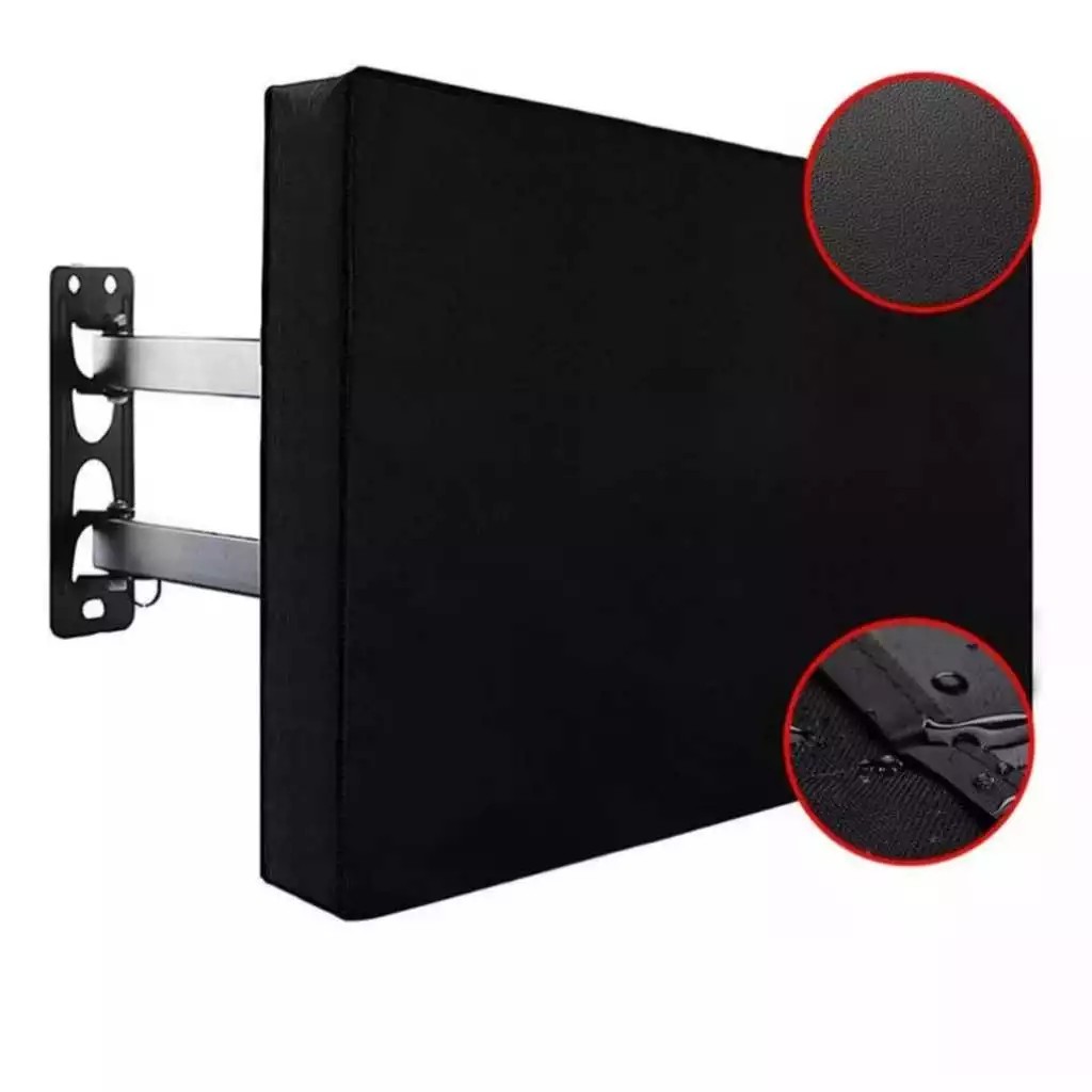 Imagem Capa de TV Televisão Protetora Couro Imperméavel 32 polegadas forrada por dentro