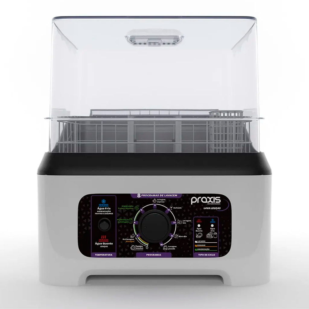 Lava Louças Praxis Portátil LLPP Semi-Automática 220V Branca em Oferta na Shopee