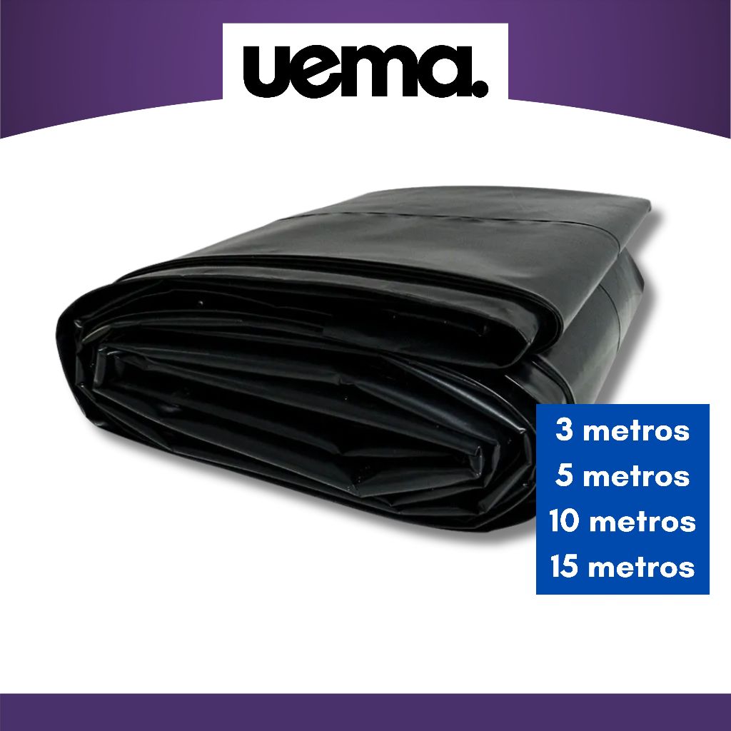 Lona Plástica PEBD Média Grossa Preta 4 Metros de Largura Proteção Piso Reforma Obra Pintura em Oferta na Shopee